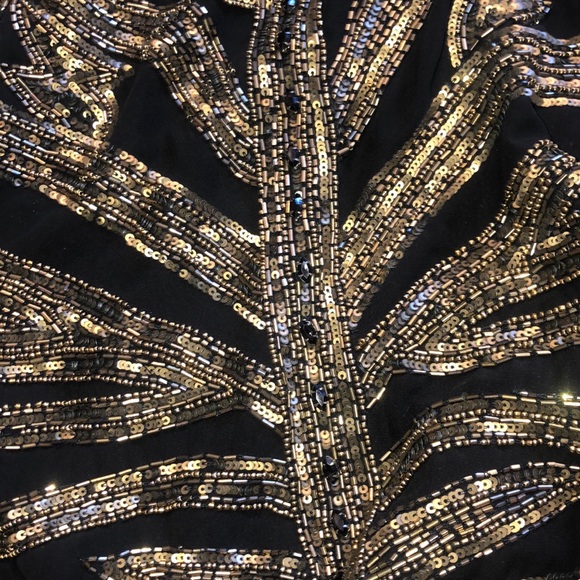 Marciano Gold Sequin Dress - Picture 5 of 6